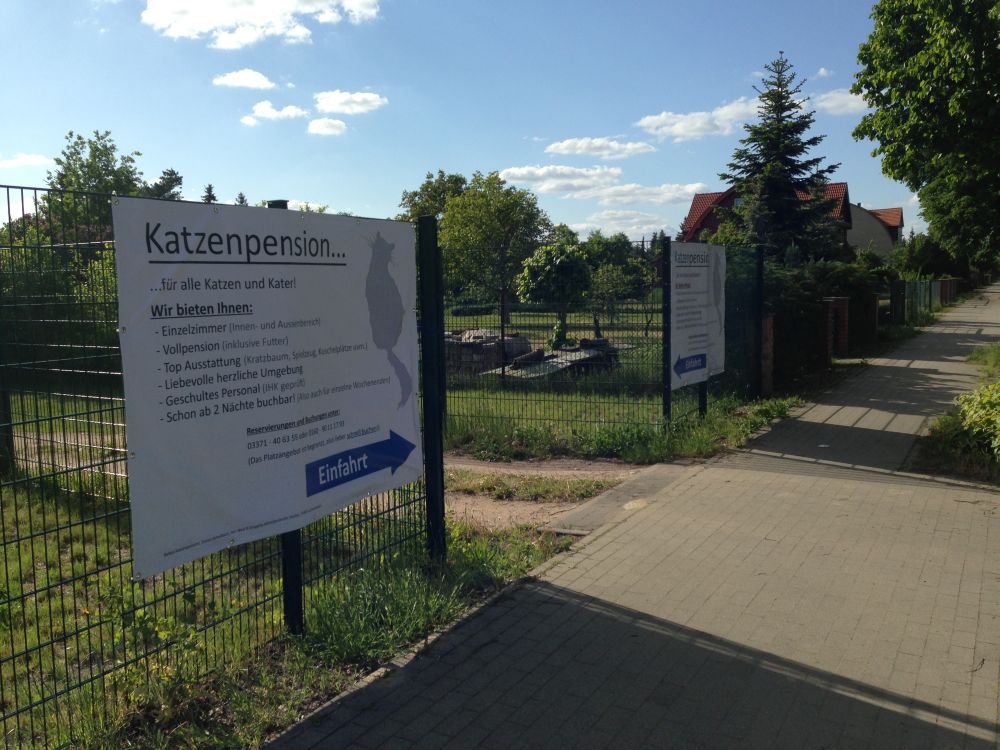 Einfahrt zur Katzenpension Luckenwalde - Tierpension Luckenwalde - Tierheim Luckenwalde Einfahrt zur Katzenpension Luckenwalde - Tierpension Luckenwalde - Tierheim Luckenwalde