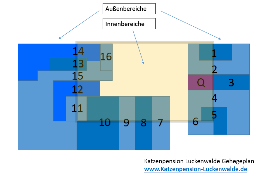Lageplan Katzenpension Luckenwalde - Tierpension Luckenwalde - Tierheim Luckenwalde