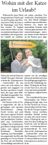 Artikel Blickpunkt 06 2015- Katzenpension Baruth - Tierpension Baruth - Tierheim Baruth